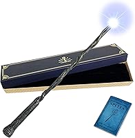 Vista 14 de ChampWe Varita Mágica de Mago que se Ilumina Juguete Recargable Iluminador para Niños Colección de Bruja Accesorios de Cosplay con Libro de Hechizos