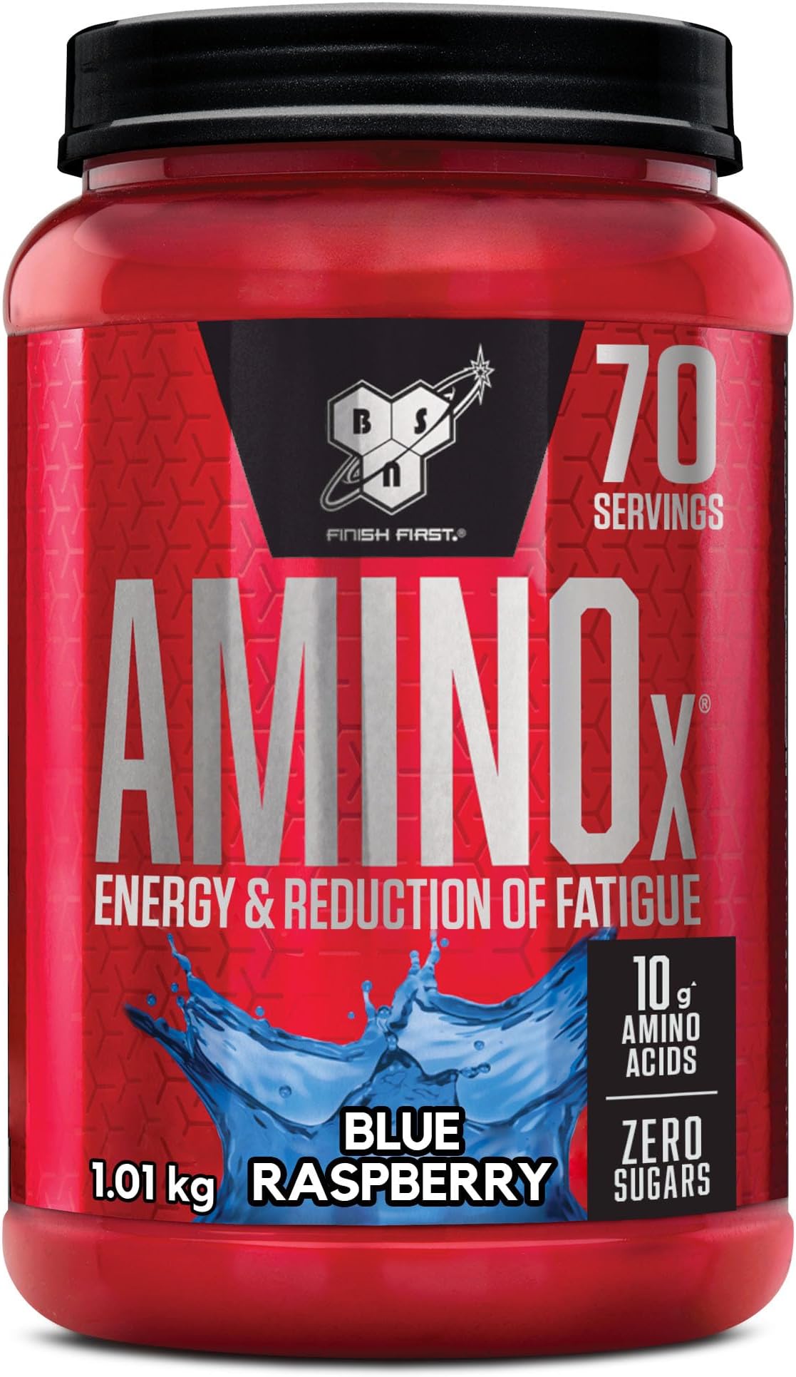 Nutrition Amino X Supplement with Vitamin D, Vitamin B6 and Amino Acids,Blue Raspberry Flavour, 70 Servings, 1 kg
