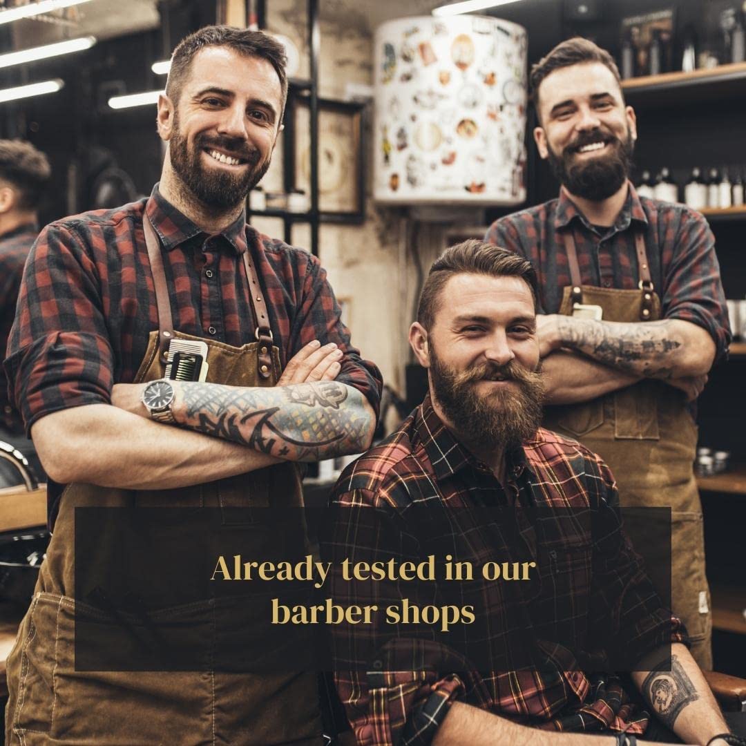 Set Per La Cura Della Barba In Olio Da Barba Di Alta Qualità Con Legno Di Cedro I Cera Per Barba Naturale E Pennello Per Barba Con Setole Di Cinghiale, Nero
