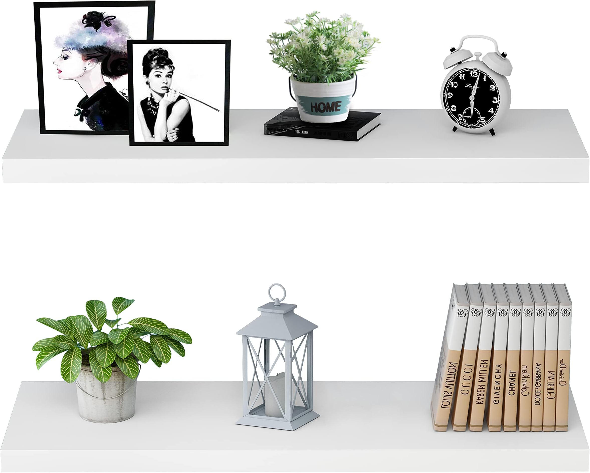 InPlace Shelving 9084670 Slimline Floating Wall Shelf, 48