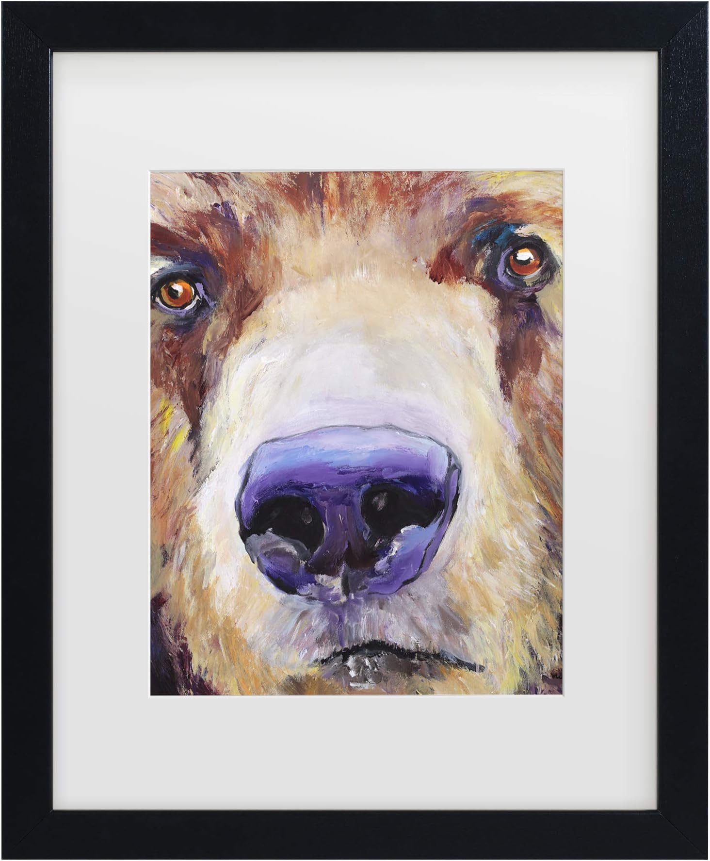 Trademark Fine Art The Sniffer by Pat Saunders, White Matte, Black Frame 11x14-Inch,