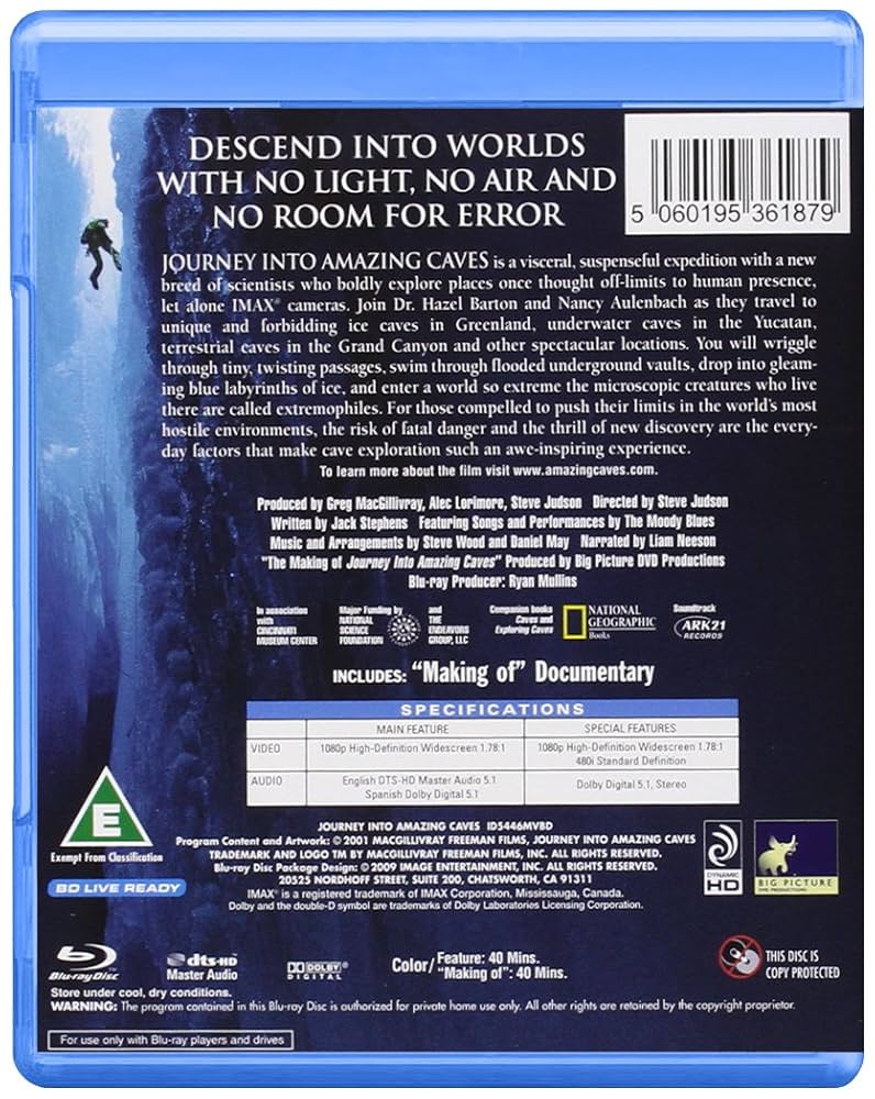 その他 Journey Into Amazing Caves [Blu-ray] Amazon.com: IMAX - Journey Into Amazing Caves [Blu-ray] [UK