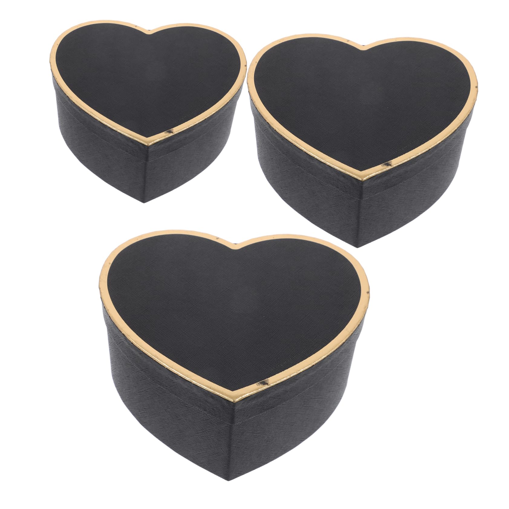 PACKOVE 12stücke Teiliges Herzförmiges Geschenkbox Für Blumen Und Aufbewahrung Verpackung Für Valentinstag Geburtstage Und Besondere Anlässe Schwarze Mit Ansprechendem Design