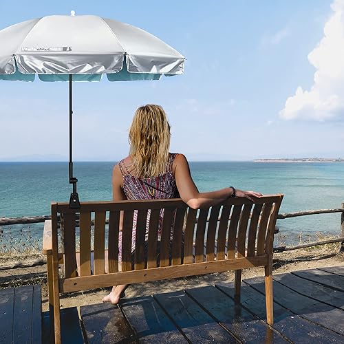 Miniatura 7 de Prospo Sombrilla para silla de playa con abrazadera ajustable universal, protección UV, sombrilla para exteriores, cochecitos, sillas de ruedas,