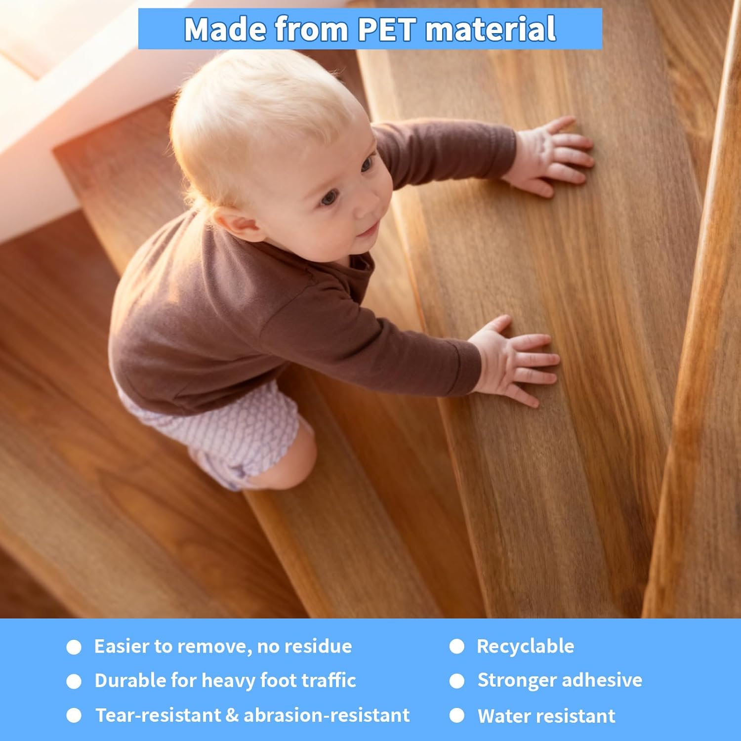 Transparent Anti Slip Tape, 4in x 60ft Clear Non Slip Traction Grip Tape, High Traction, Waterproof Non-Slip Tape Fits Tubs, Boats, Stairs Treads, Indoor Outdoor, Soft, Comfortable for Bare Feet