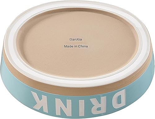 Miniatura 2 de Cuenco de cerámica antideslizante de 8 pulgadas, plato de comida y agua de alta resistencia de 40 onzas para perros pequeños y medianos, comedero de