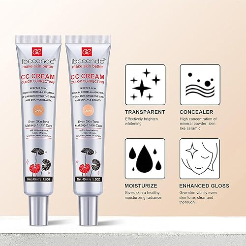 Miniatura 6 de Hydrating CC Cream Foundation with Centella Asiatica - Prebase multiusos premaquillaje hidratante corrector facial protector solar cobertura