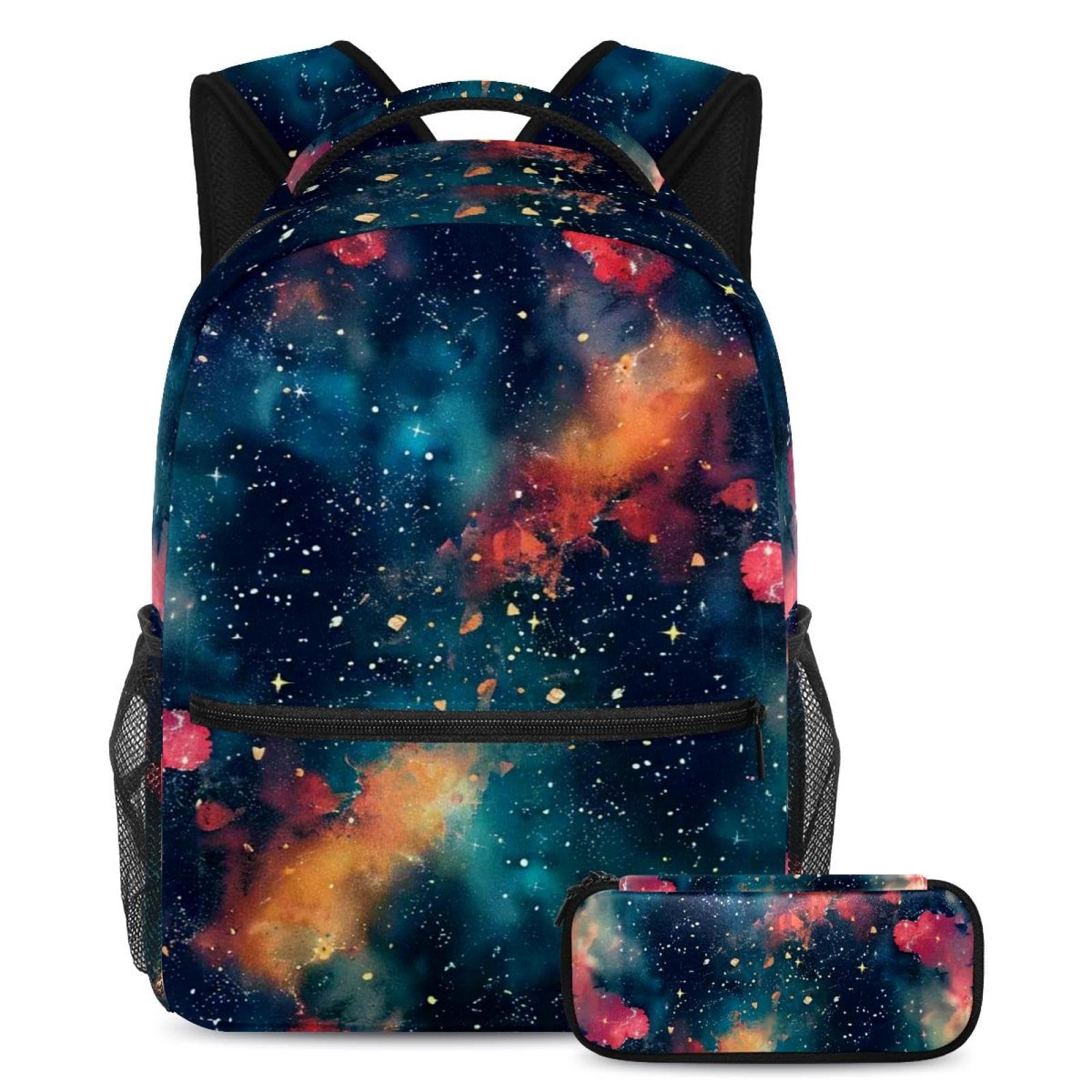 Sac à dos nébuleuse spatiale colorée étoilée grand volume - 2