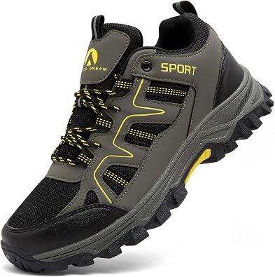 Hiking Shoes Mens Womens Walking Boots Lightweight Breathable Trekking Climbing Trainers Outdoor Backpacking Camping Sneaker