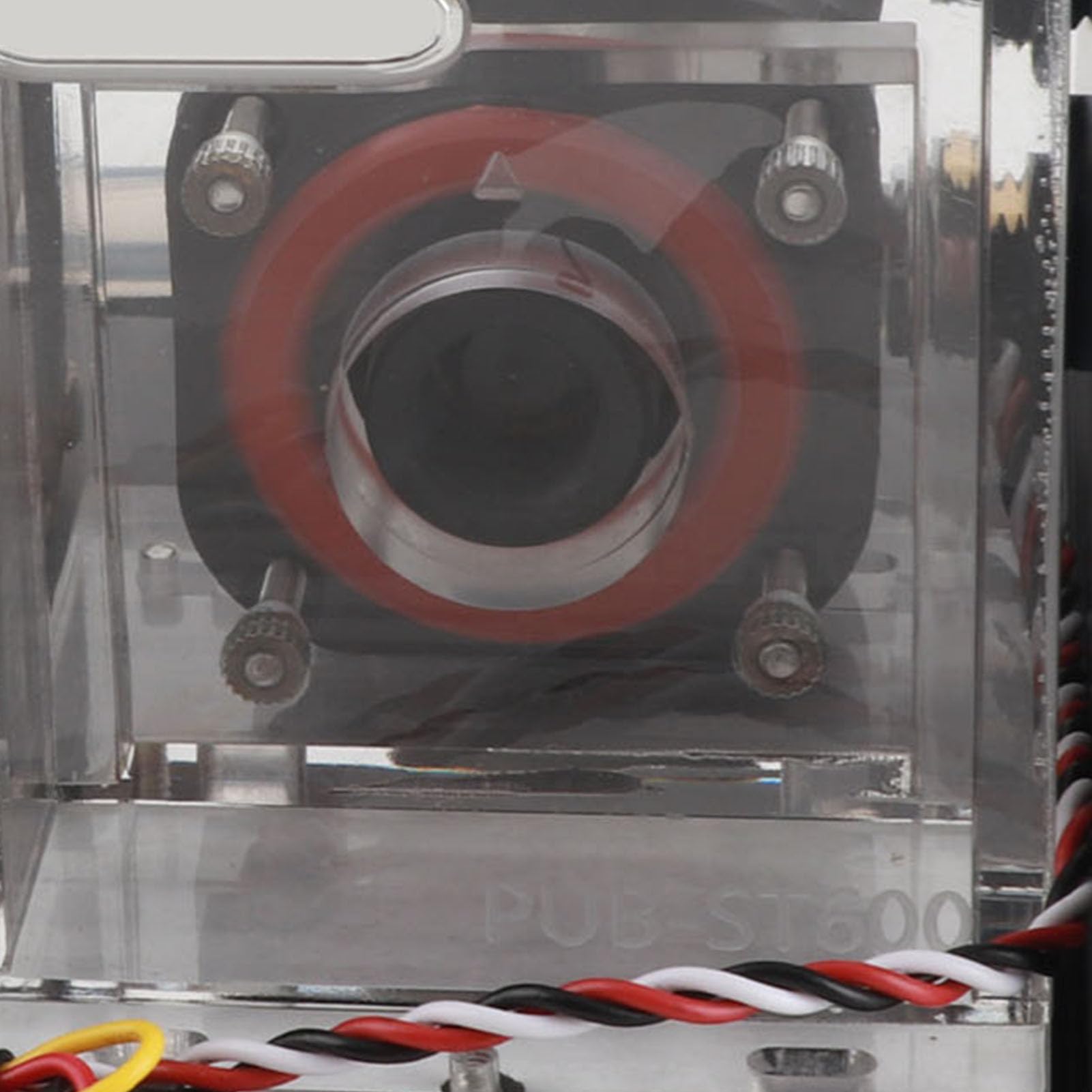 Naroote Pompa Chłodzenia wodą Cicha, Wydajna 600 L/h do Konfiguracji Gier Komputerowych Stop Aluminium i ABS 1 Jednostka