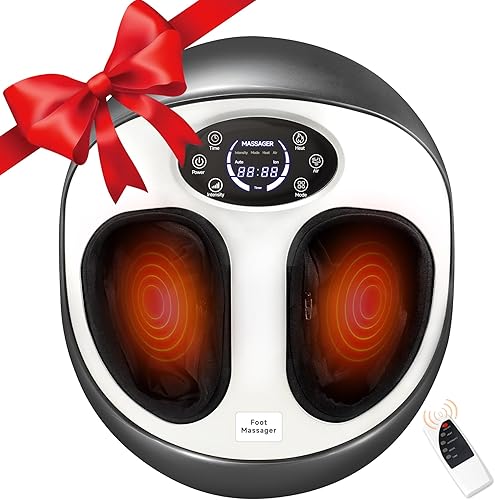 vanso Máquina masajeadora de pies, alivio del dolor de neuropatía para pies, alivio de la fascitis plantar, masajeador eléctrico de pies Shiatsu