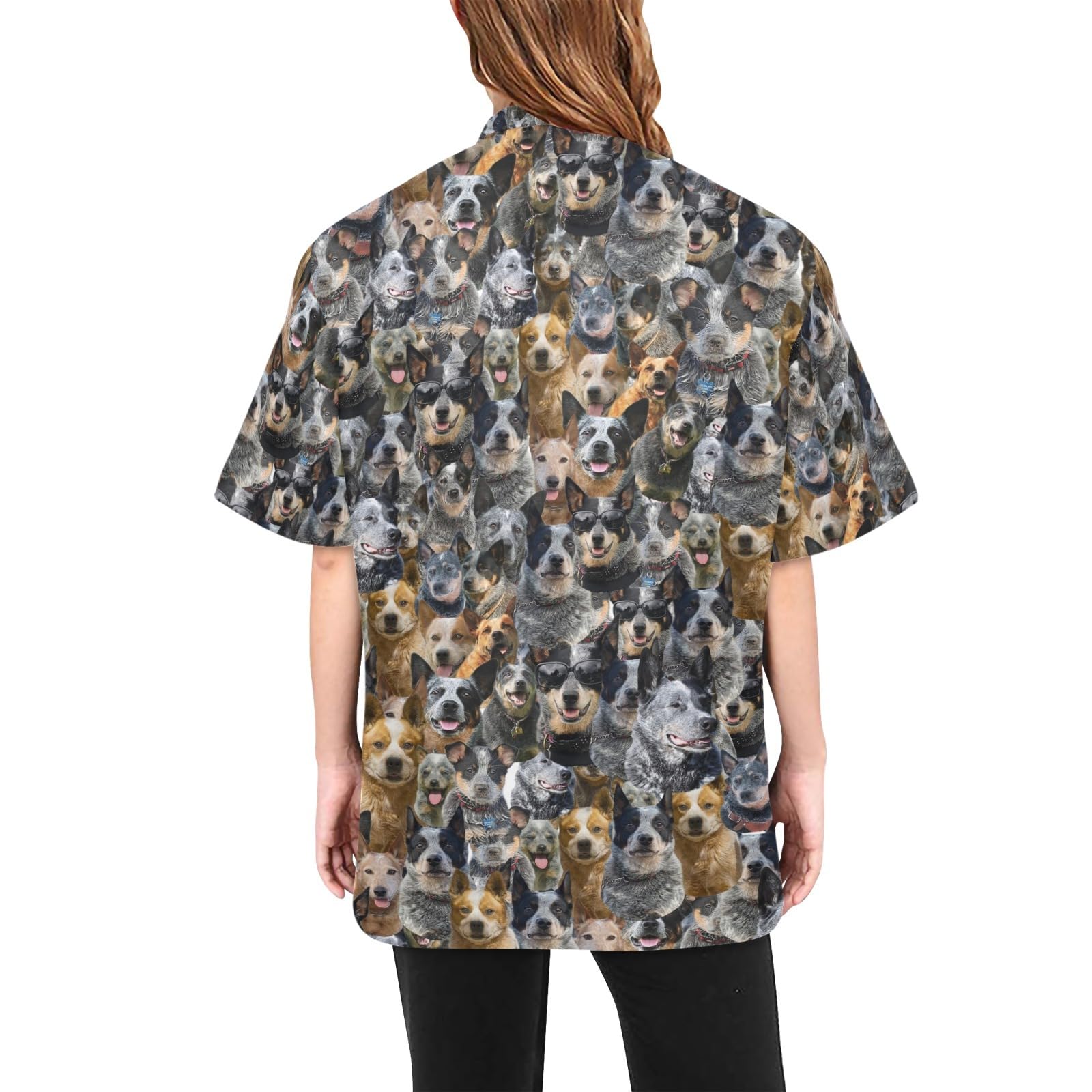 COWCUTE Australian Cattle Dog Print Pet Grooming Jacket, Waterproof Smock for Dog Beauty, Australian Cattle Dog Lover Gifts