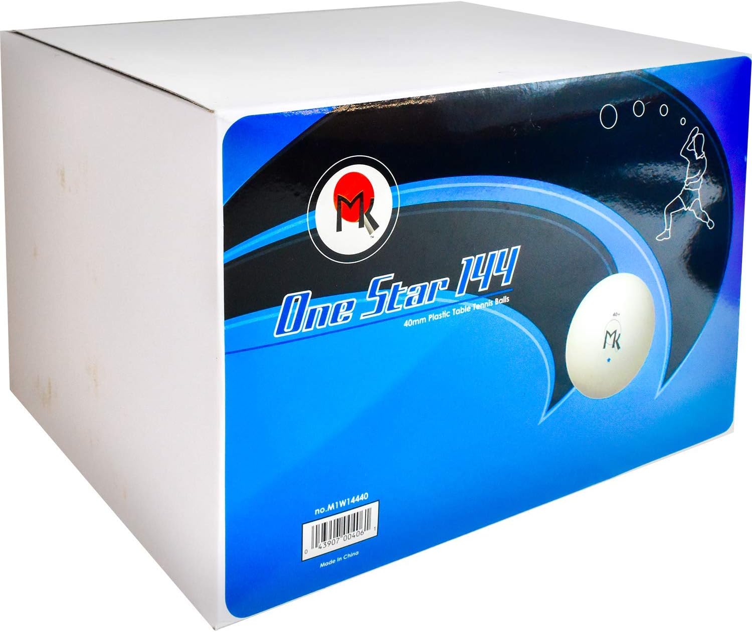 Martin Kilpatrick 1 Star Table Tennis Balls Box of 144