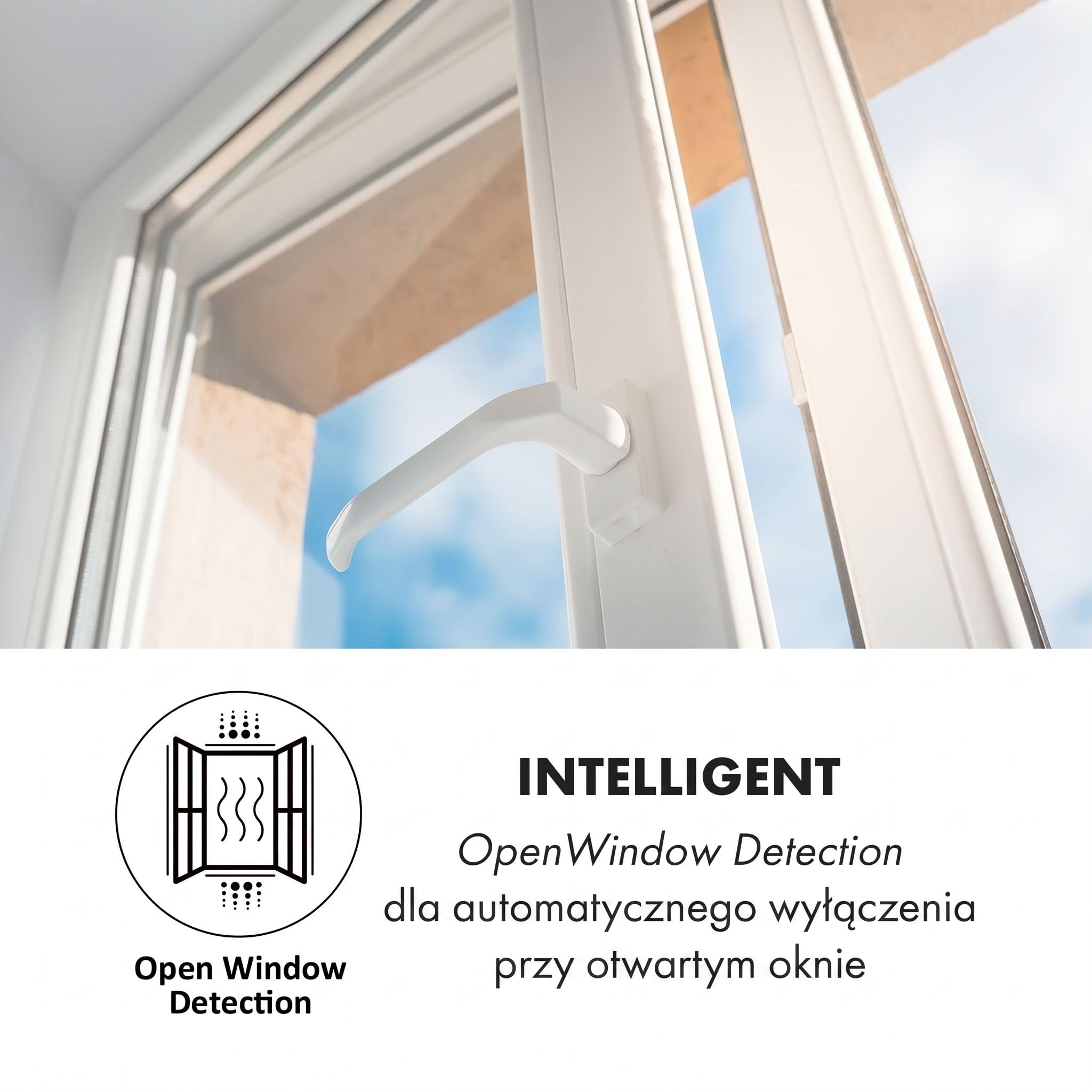 Klarstein Ogrzewanie na podczerwień, Ogrzewanie z termostatem, Grzejnik z wykrywaniem otwartego okna i pilotem, Bez CO2, do montażu sufitowego, IP52, 600 W