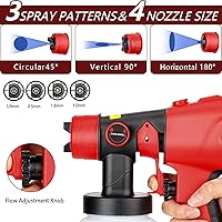 Vista 5 de Pulverizador de pintura inalámbrico para batería Milwaukee de 18 V, pistola de pintura, batería de 200 W y 18 V, pistola de pintura en aerosol