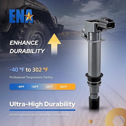 Miniatura 3 de ENA Juego de 6 bobinas de encendido compatibles con Dodge Jeep Mitsubishi Aspen Dakota Durango Ram 1500 Nitro Cherokee Commander Liberty Raider 3.7L