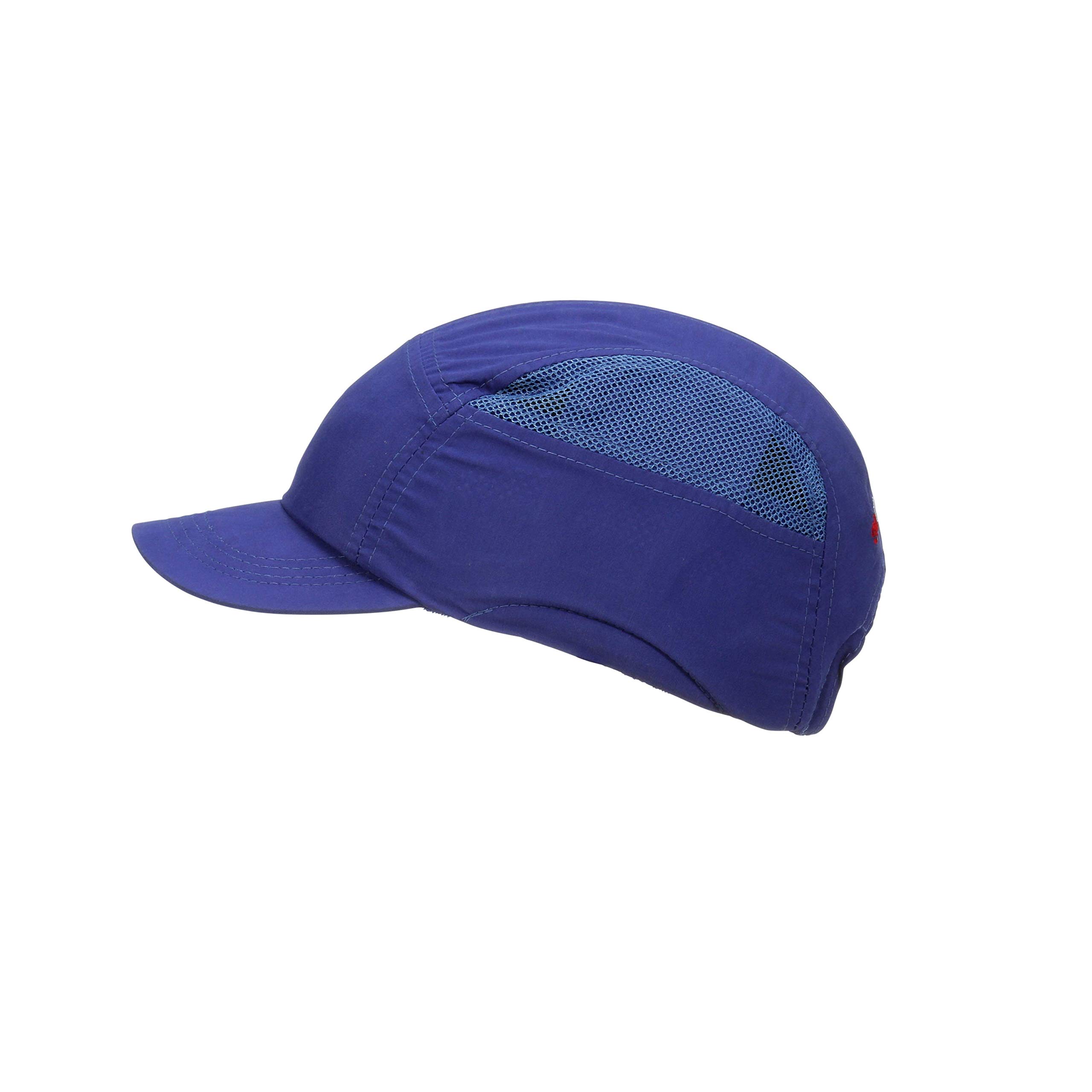 3M First Base y Gorra de protección, Azul Real, con Visera Recortada 55 mm, 2014288 (Paquete de 4)