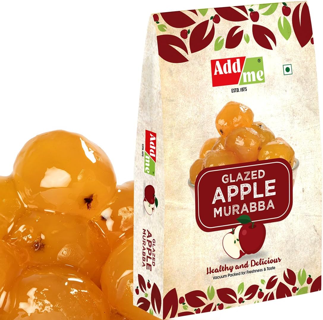 Add me Apple Murabba Seed less 1kg Vacuum Pack Without Syrup Seb ka Murabba - 1 Kg | 1Kg Seb Marmalade | Improve Immunity Booster | High Vitamin C & Fiber