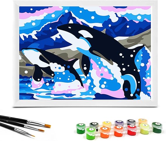 Nariolar Malen Nach Zahlen für Kinder ab 5 6 7 8 9 Jahre Mädchen und