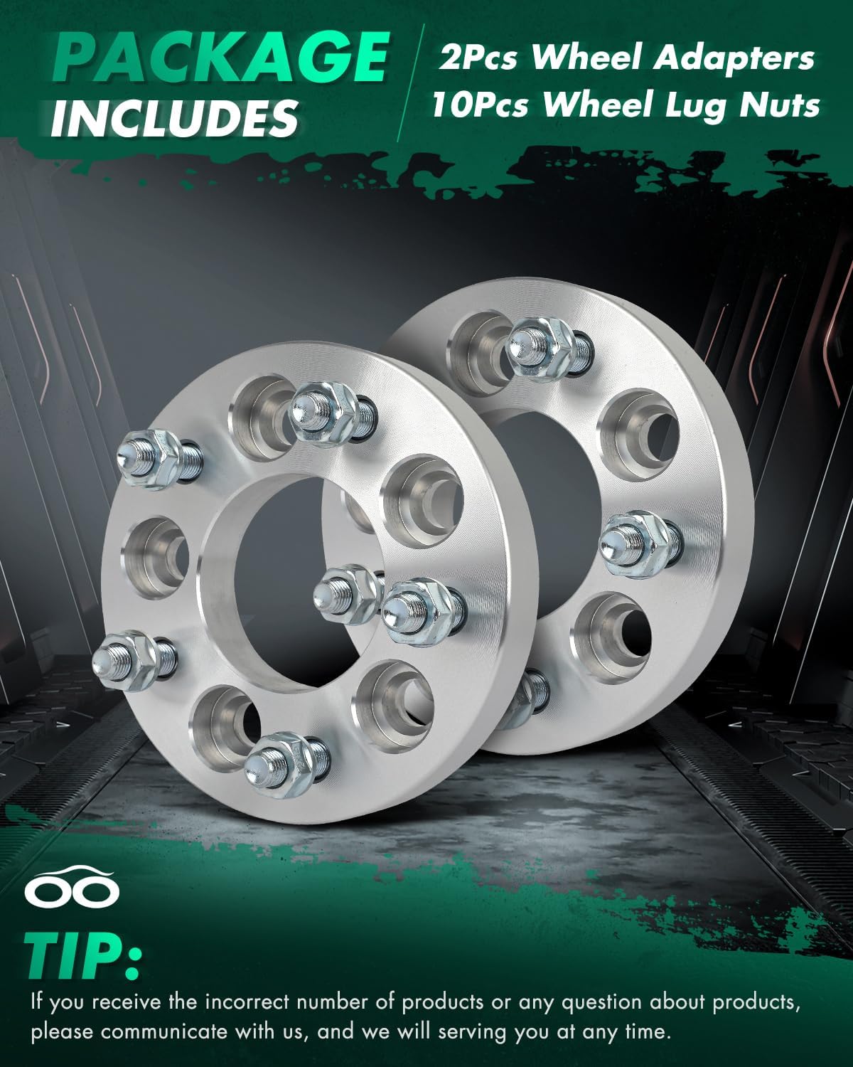 SCITOO 2Pcs 5x4.5 to 5x4.75 Wheel Adapters 1 inch Bore 74mm Studs 12x1.5 5 Lug Wheel Spacers No Hubcentric Fit for Hyundai Tucson 2005-2021,for Honda Civic 1973-2021