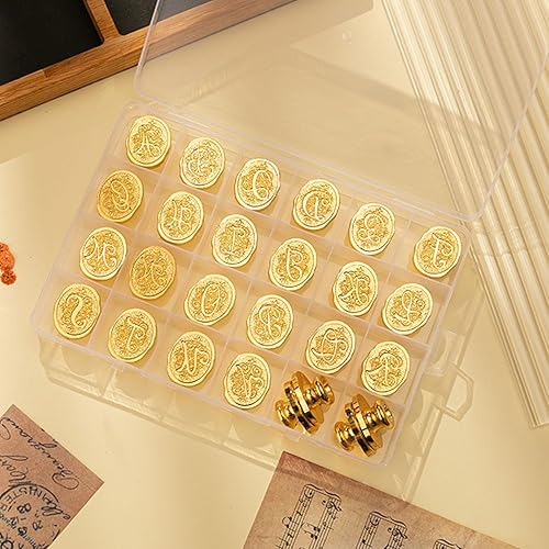 Miniatura 8 de Sello de cera inicial del alfabeto S, sello de cera de sellado de letras vintage con cabeza de latón extraíble y mango de madera, para invitación de