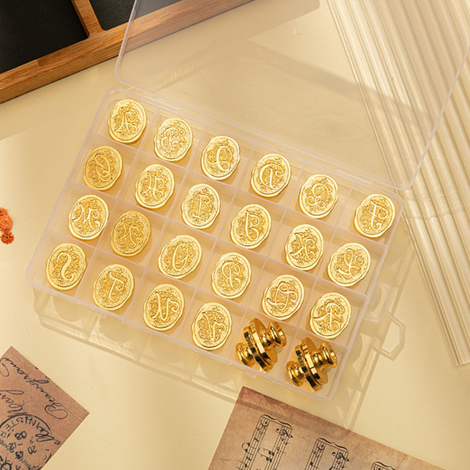 TBXqian Initial Letter Sealing Wax Stamp