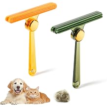 Potaroma Pet Hair Remover Set of 2, Dog Cat Hair Remover, Fur Removal Tool, Portable Carpet Scraper Brush for Carpets, Car Mat Couch, Pet Bed, Furniture Rug