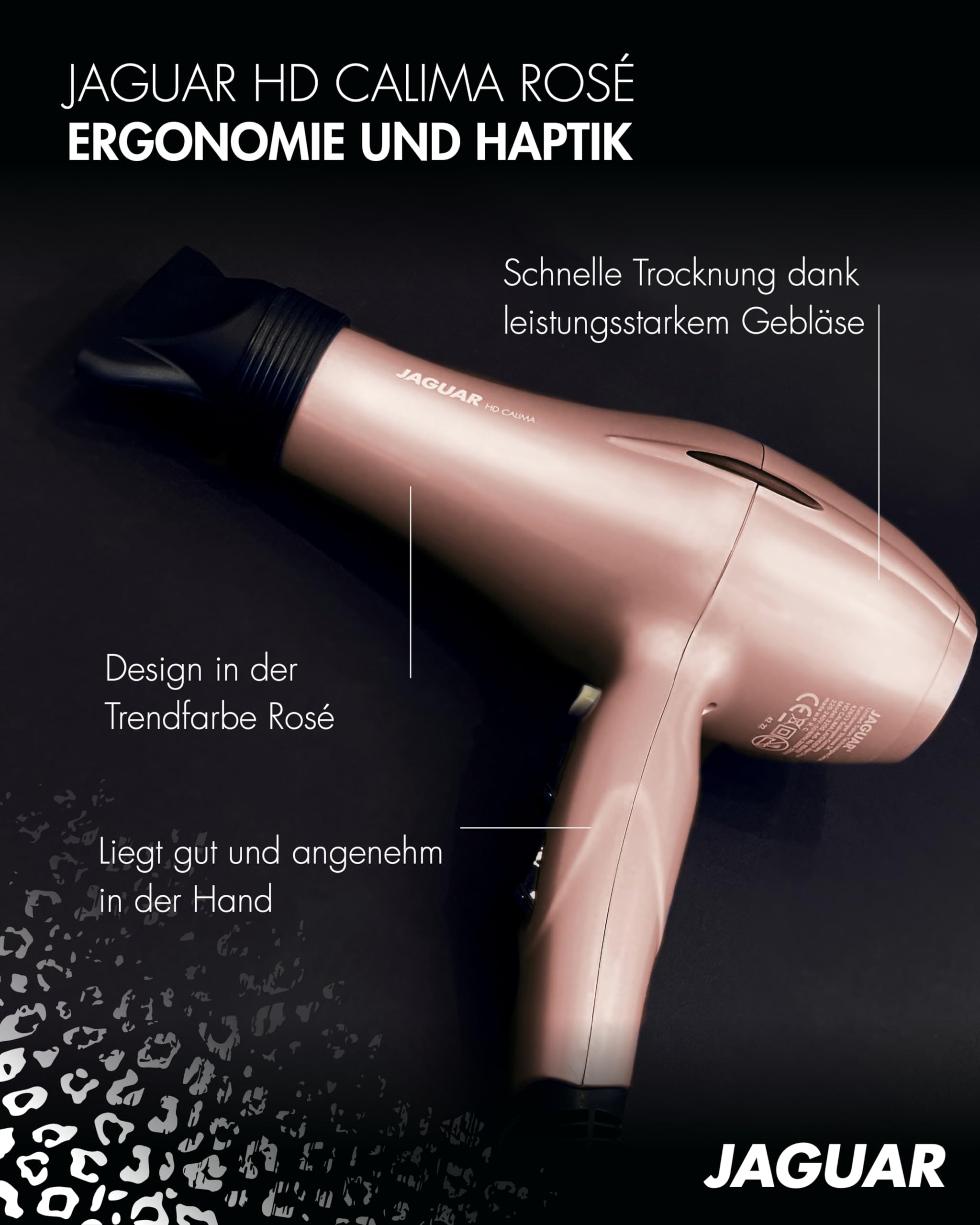 Jaguar Elek. Profesjonalna suszarka HDCalima Rosé 2000-2200 W