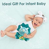 Vista 2 de iPlay, iLearn juguetes musicales de dinosaurios para bebés, regalo para niños recién nacidos, dinosaurios suaves de peluche, juguete musical