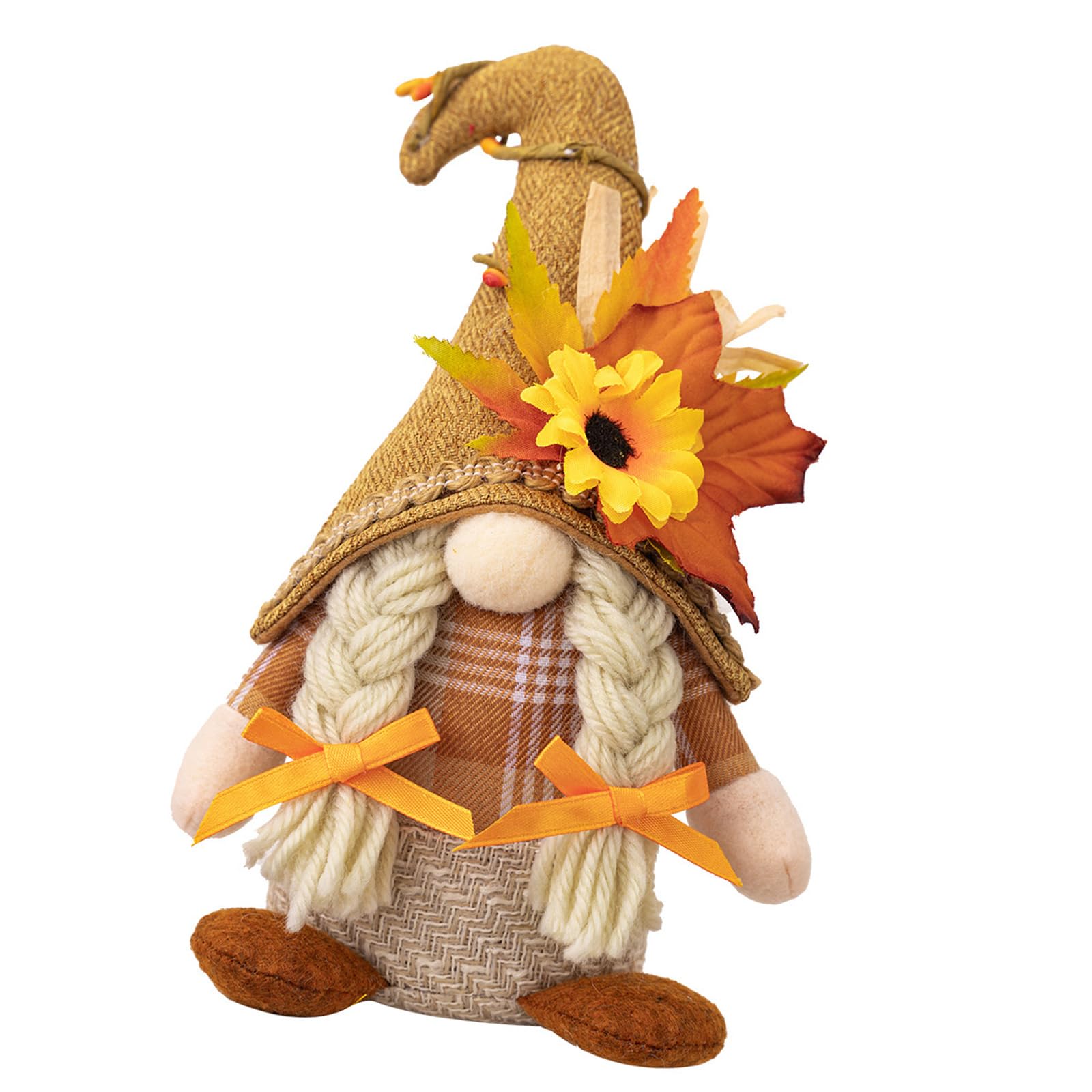 Buxuaaaa Womens Model Season Decors Thanksgiving Harvest Season Bendable Hat Standing No Face Toy Decoration For Festival Environment Grateful Present