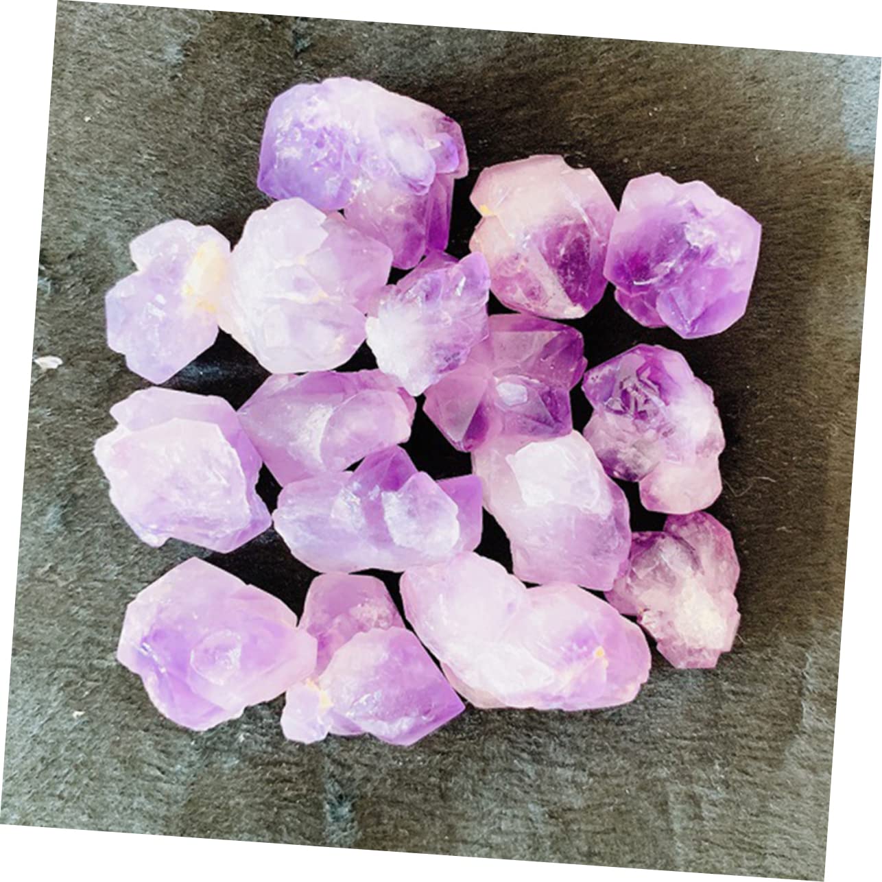 PRETYZOOM 1 Pack Aromatherapy Diffuser Stone Polished Stones Decorations Aquarium Decorative Rocks for Fish Tank Stones Loose Stone Pebbles Clear Stones Marbles Gems Color Purple Crystal