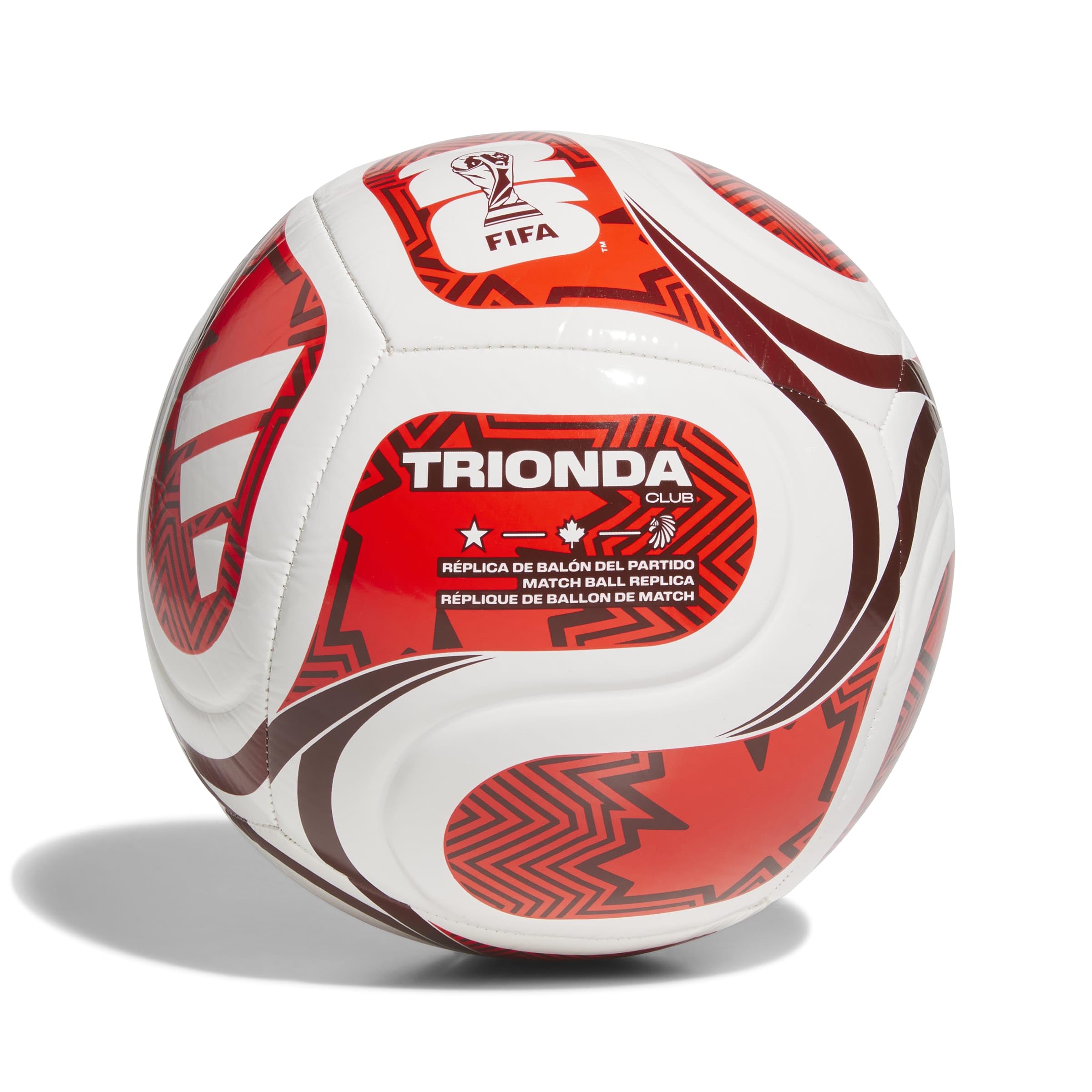 adidas Unisex-Adult World Cup Club Canada, White/Power Red/Red, 5 - 2