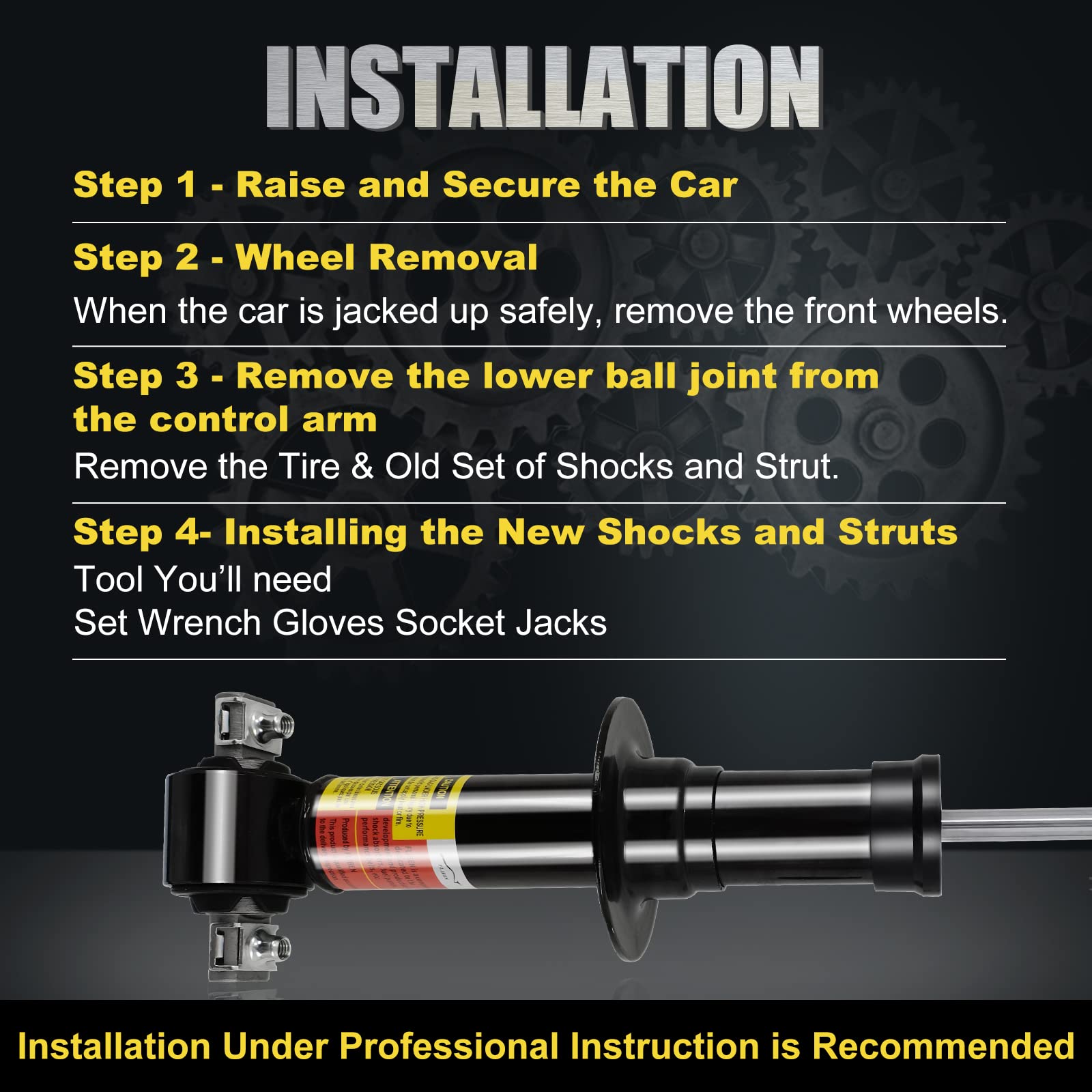 84176631 Pair Front Struts Shock Absorbers with Magneride Suspension