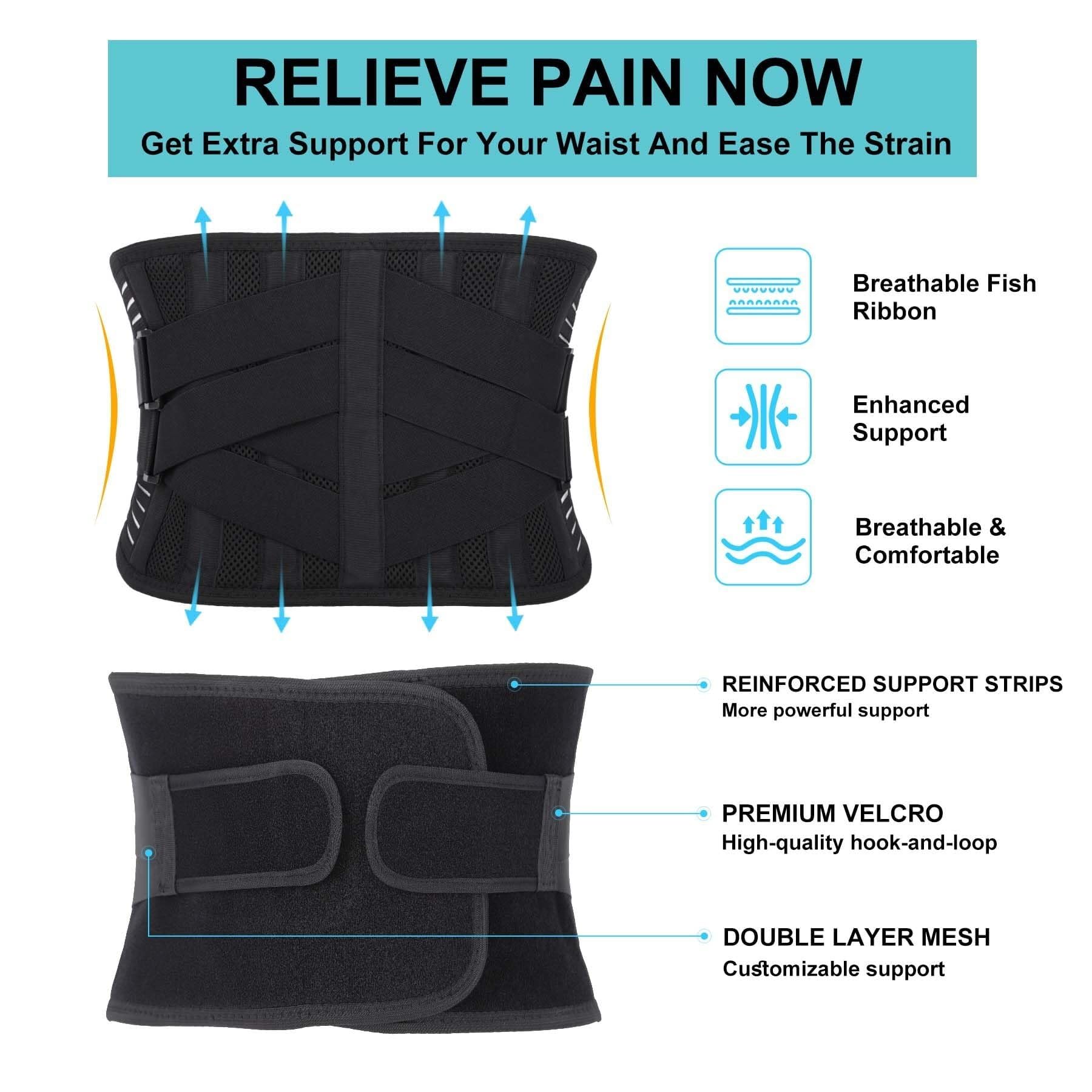 Ceinture Lombaire Réglables Support Lombaire Réglable for L'haltérophilie, La Gym Et l'exercice Travail Universel(M)