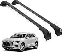 Vista 18 de ERKUL Barras Transversales de Techo para Audi Q3 2012-2018 Barras Transversales de Aluminio con Candado Antirrobo para Techo Compatible con Negro