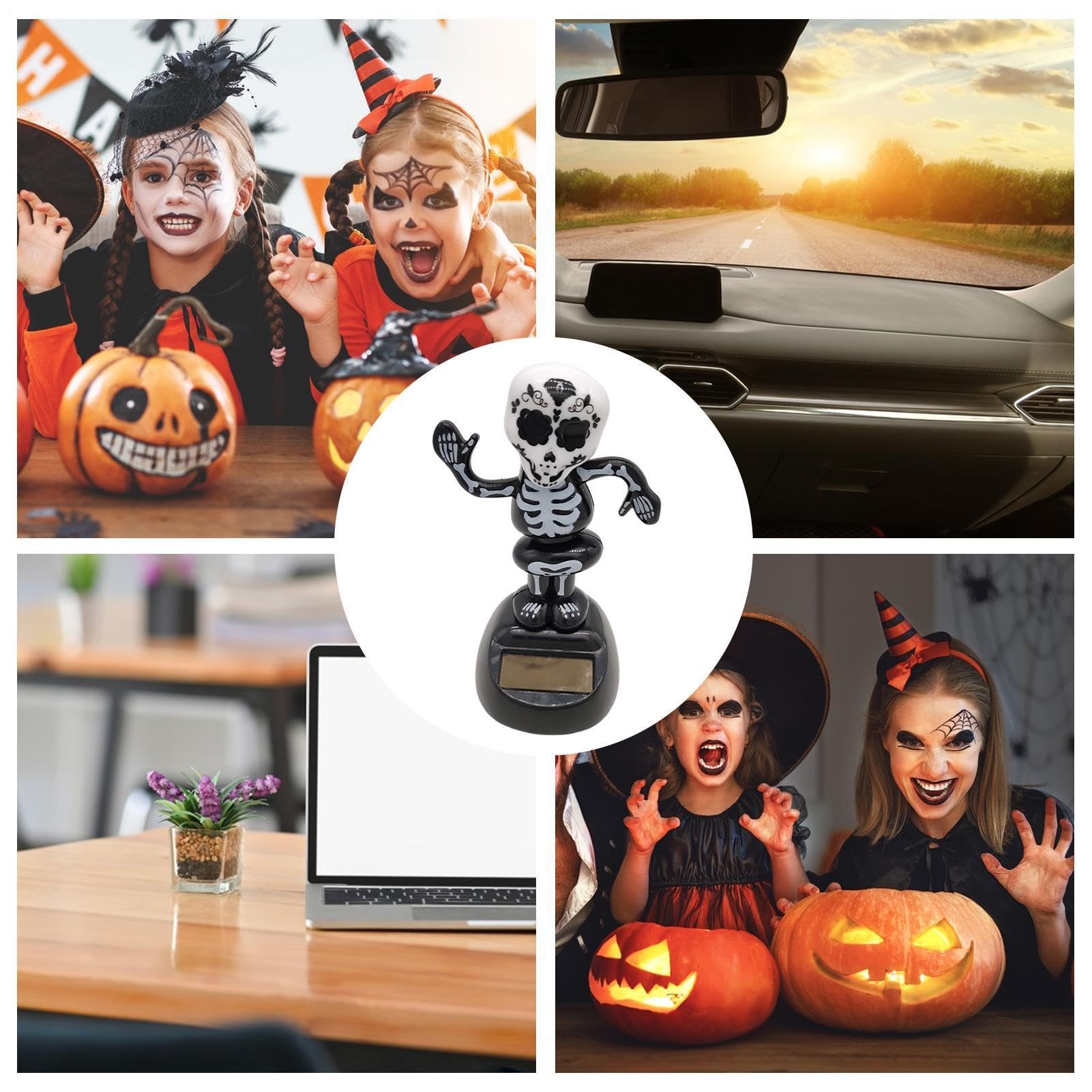 Genérico Giocattoli di Halloween per ballare a energia solare, giocattolo da ballo a energia solare, giocattolo per auto, giocattolo da tavolo per decorazione