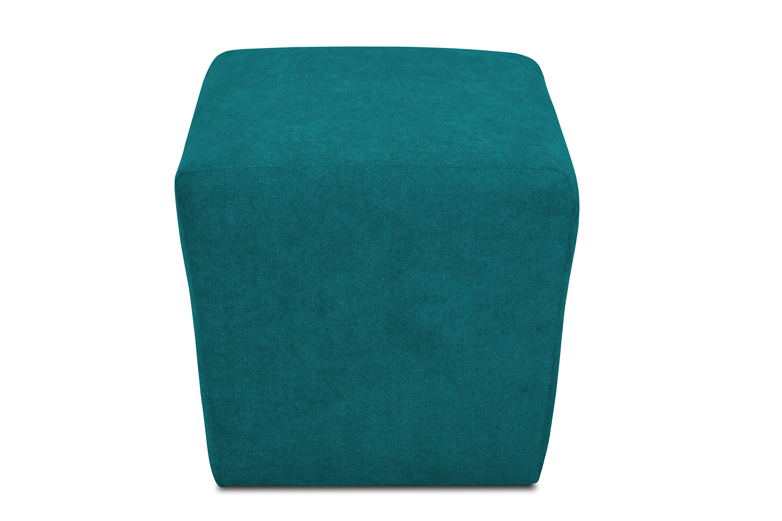 DOMO Collection Sgabello/pouf Bob, 46x46x43 Cm - Tessuto Antracite, Imbottito E Versatile