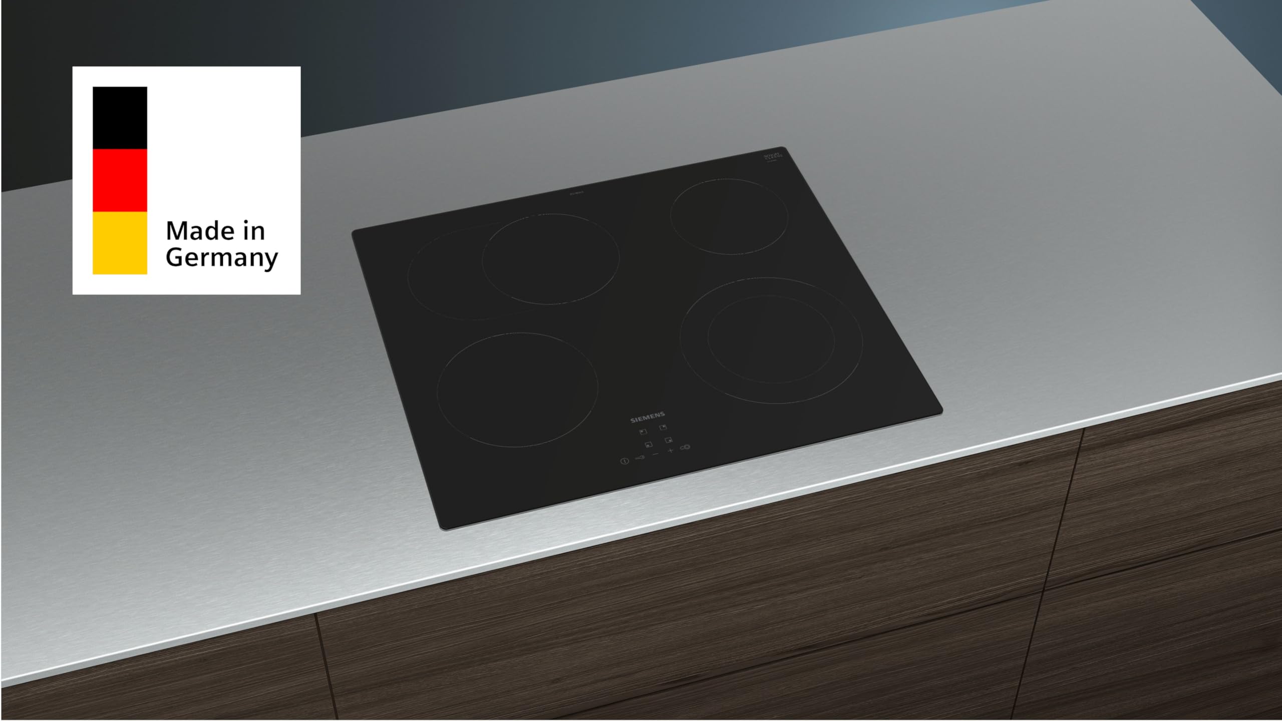 Siemens iQ300 ET61RBNA1E Elektro-Kochfeld 60 cm autark Rahmenlos touchControl Schwarz