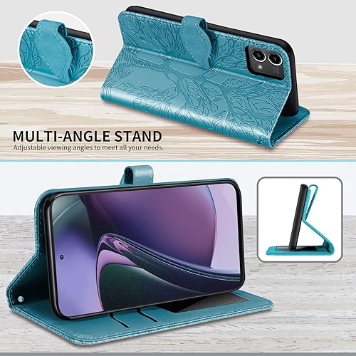 Miniatura 2 de Funda protectora tipo cartera para Motorola Moto G Stylus 5G 2023, de piel sintética, con tarjetero y cierre magnético, para Moto G Stylus 5G 2023,
