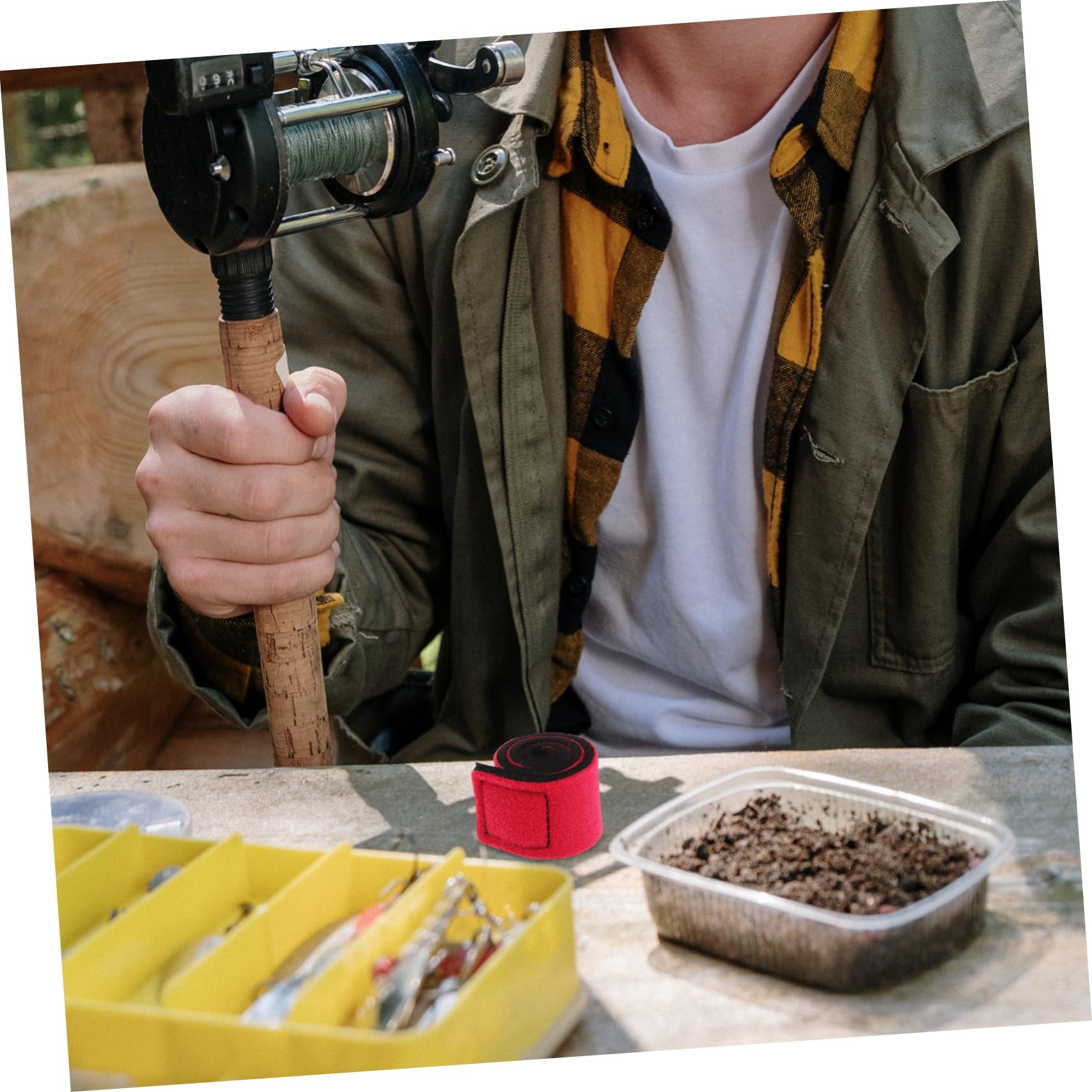 ibasenice 4sets Fishing Pole Straps Adjustable Fishing Pole Carrier Lanyard Rod Wraps 6pcs*4