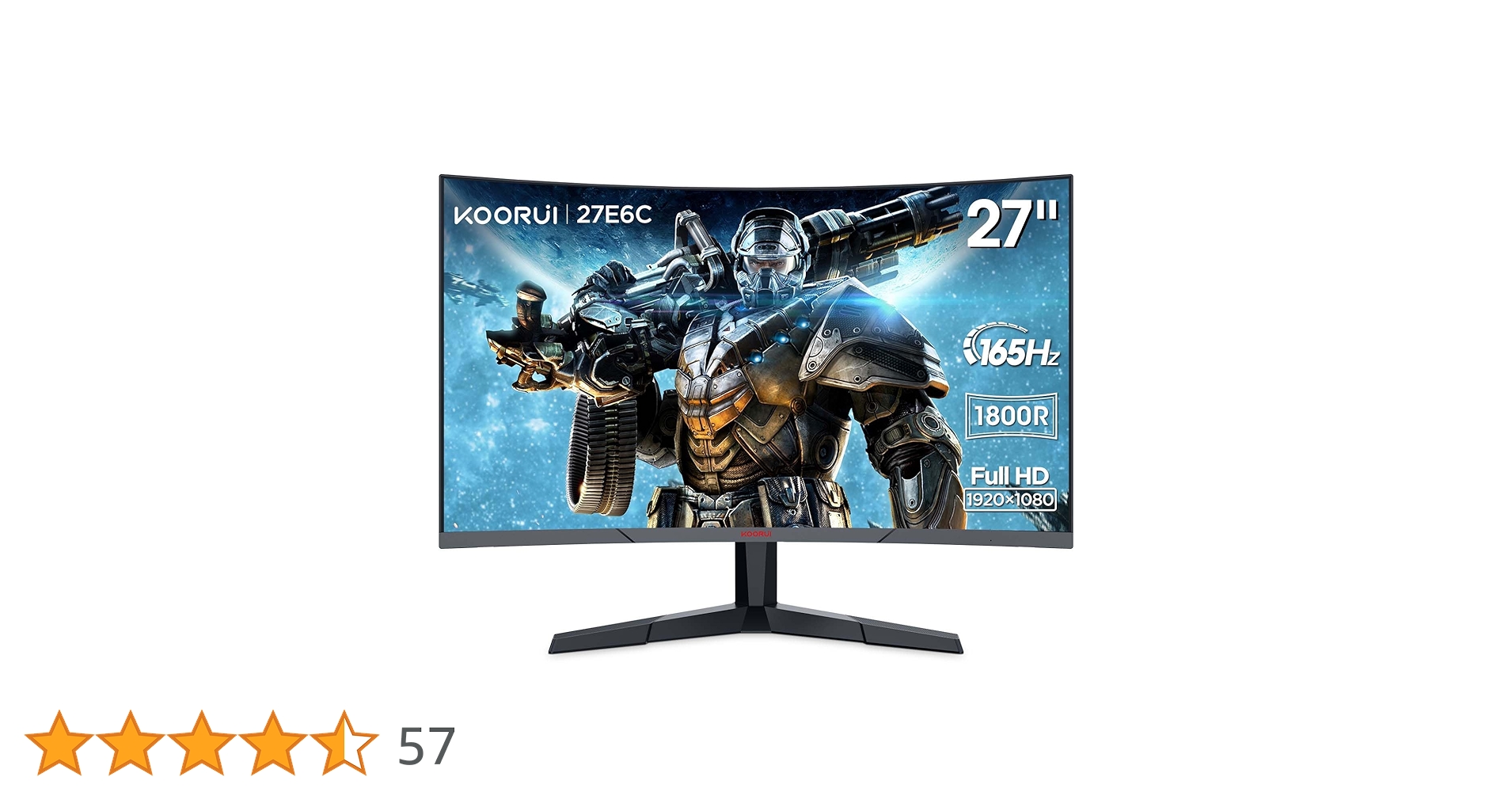 Amazon.co.jp: KOORUI ゲーミングモニター PCモニター 27インチ 湾曲