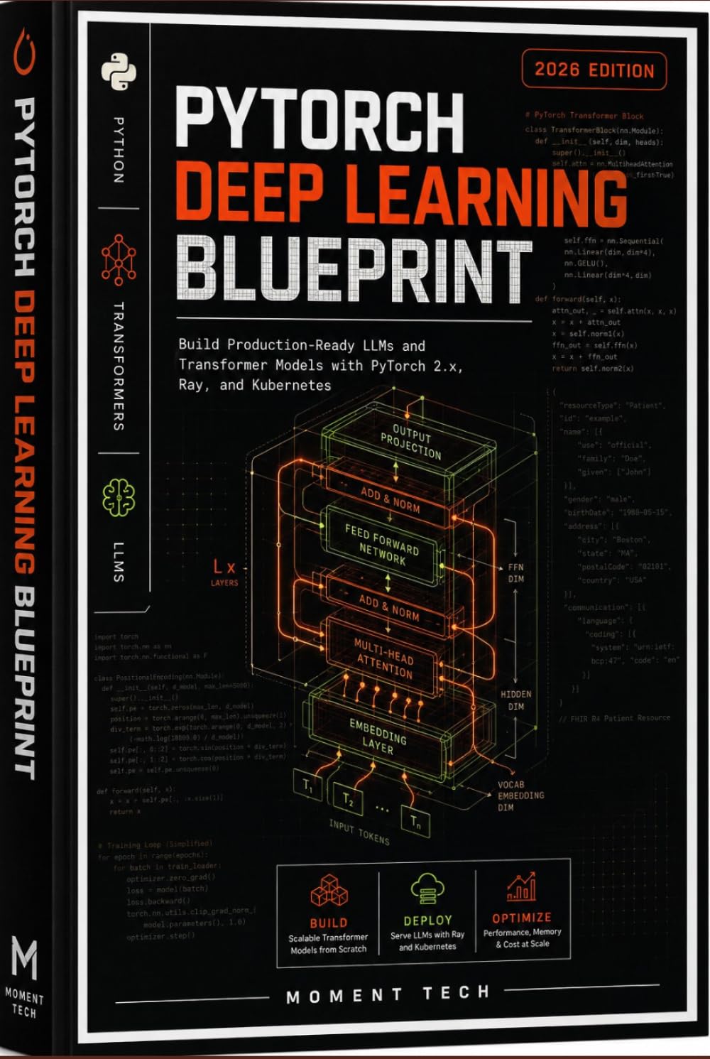 PyTorch Deep Learning Blueprint: A Hands-On Guide to Building, Training, and Deploying Modern AI Models with Python, Transformers, and LLMs (2026 Edition)