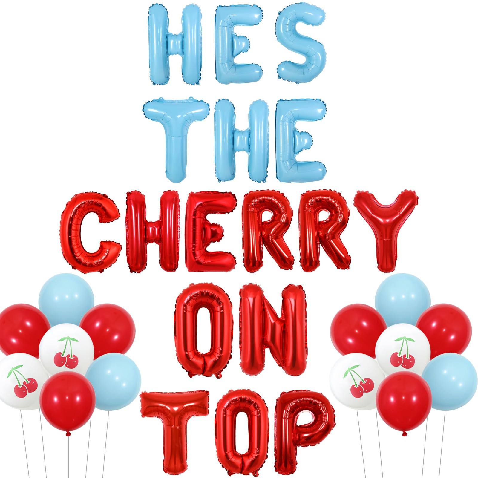 Ghirlanda E Striscione A Tema Ciliegia Per Addio Al Nubilato - 'She's The Cherry On Top' - Decorazioni Per Feste, Baby Shower E Compleanni - 2