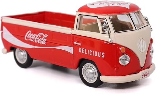 Miniatura 9 de Coca-Cola Diecast Collectible | Volkswagen Cargo Van 1962 Rojo-Blanco | Escala fundida a presión 1:43 Modelo 432201 | Fundido a presión de Coca-Cola