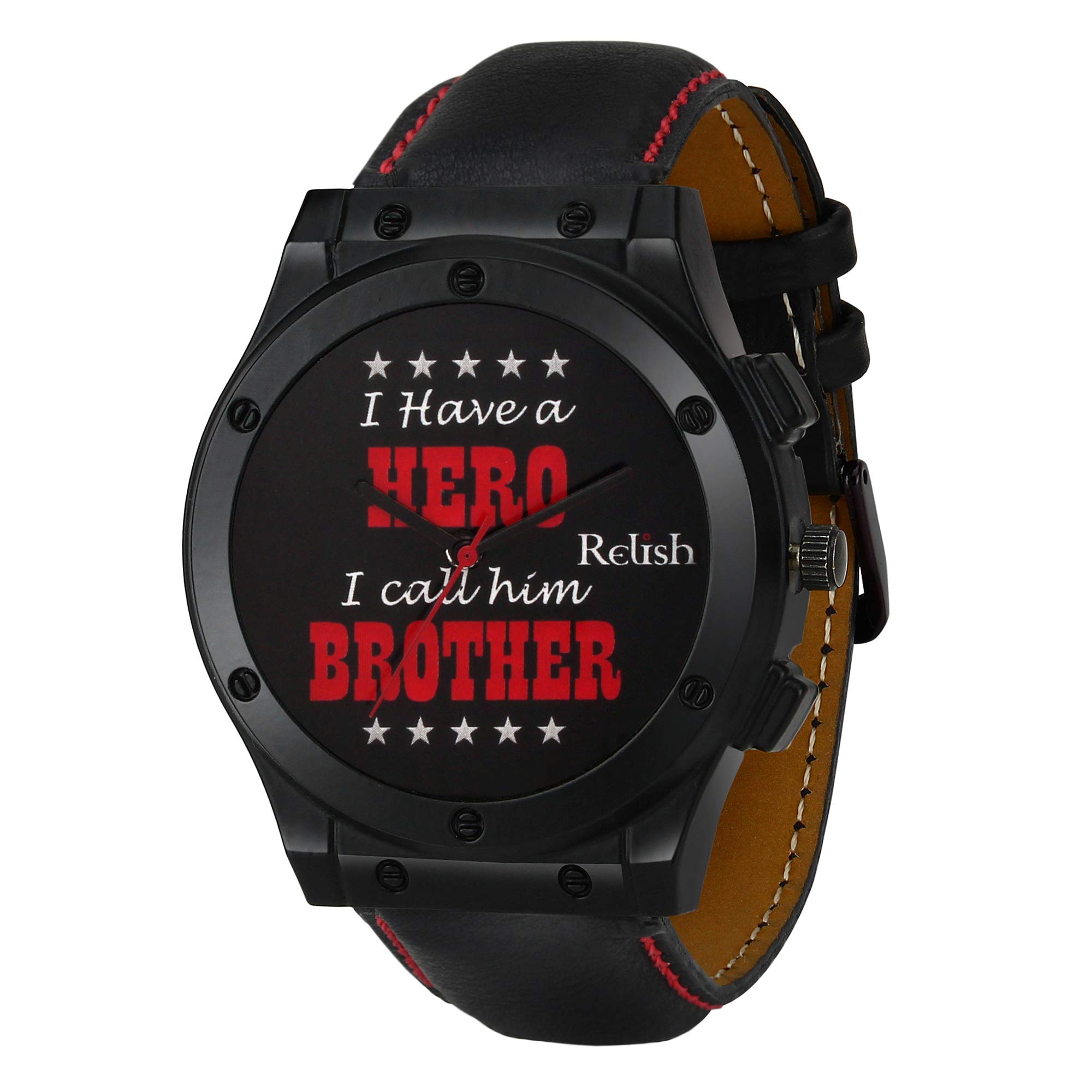 Relish Analogue Mens Watch ( Black Dial & Strap ) (B08BTQS62R) Amazon Price History, Amazon Price Tracker