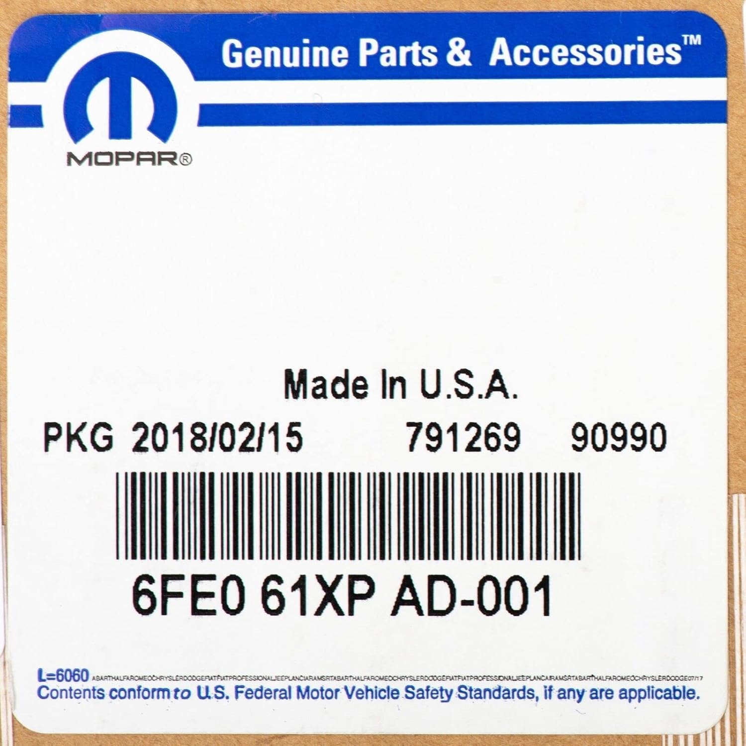 Mopar 6FE061XPAD SHIFTER GEARSHIFT