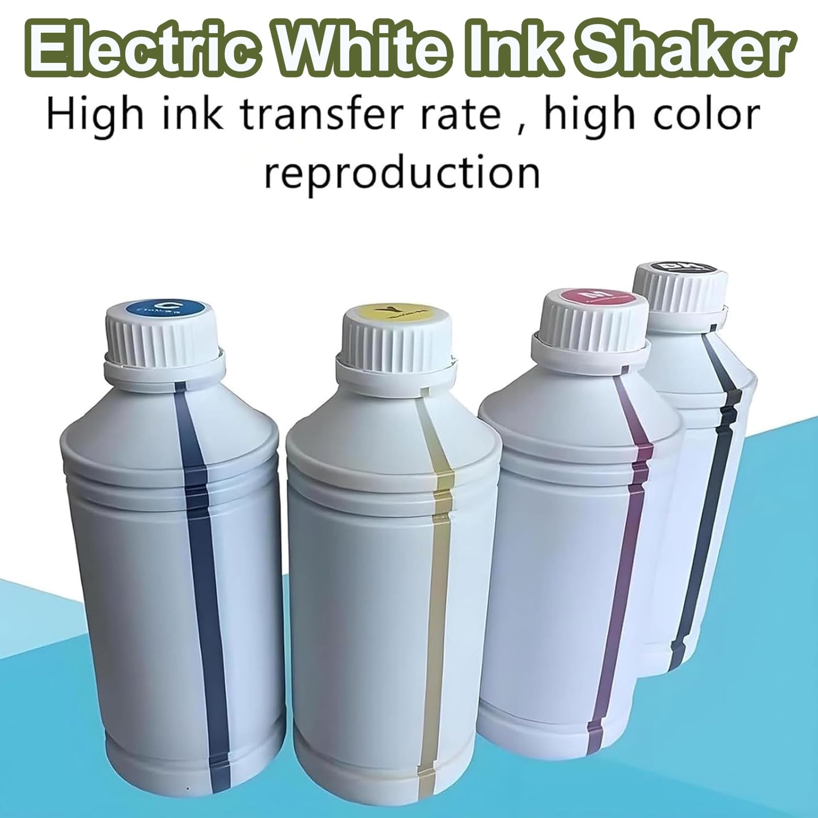 Mezclador de pintura eléctrico, mezclador de tinta para tinta DTF, capacidad para botellas de 1 litro para mezclar acuarelas y manualidades