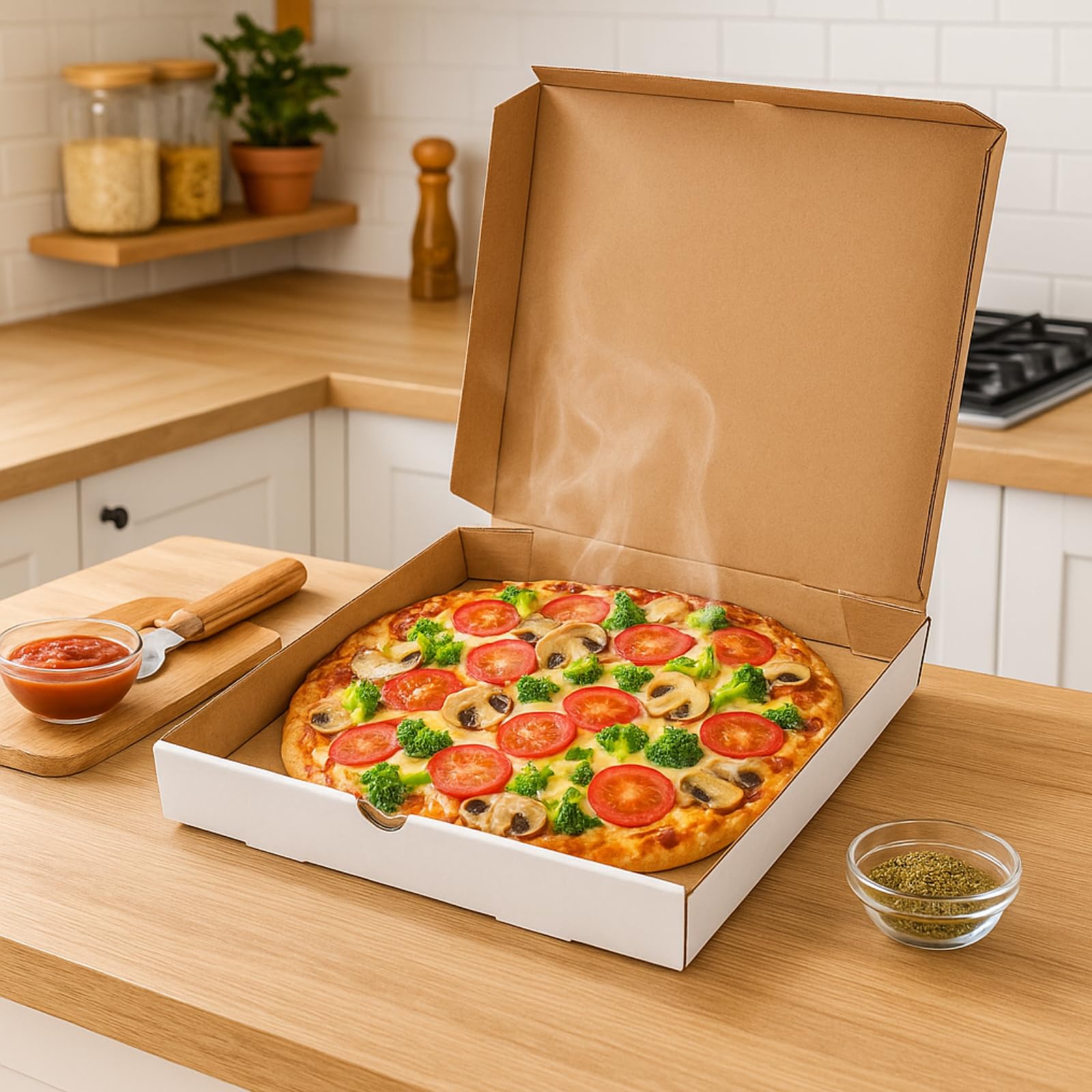 Pizza Box, Strong Pizza Box, Cardboard Food Boxes, Take Out Food