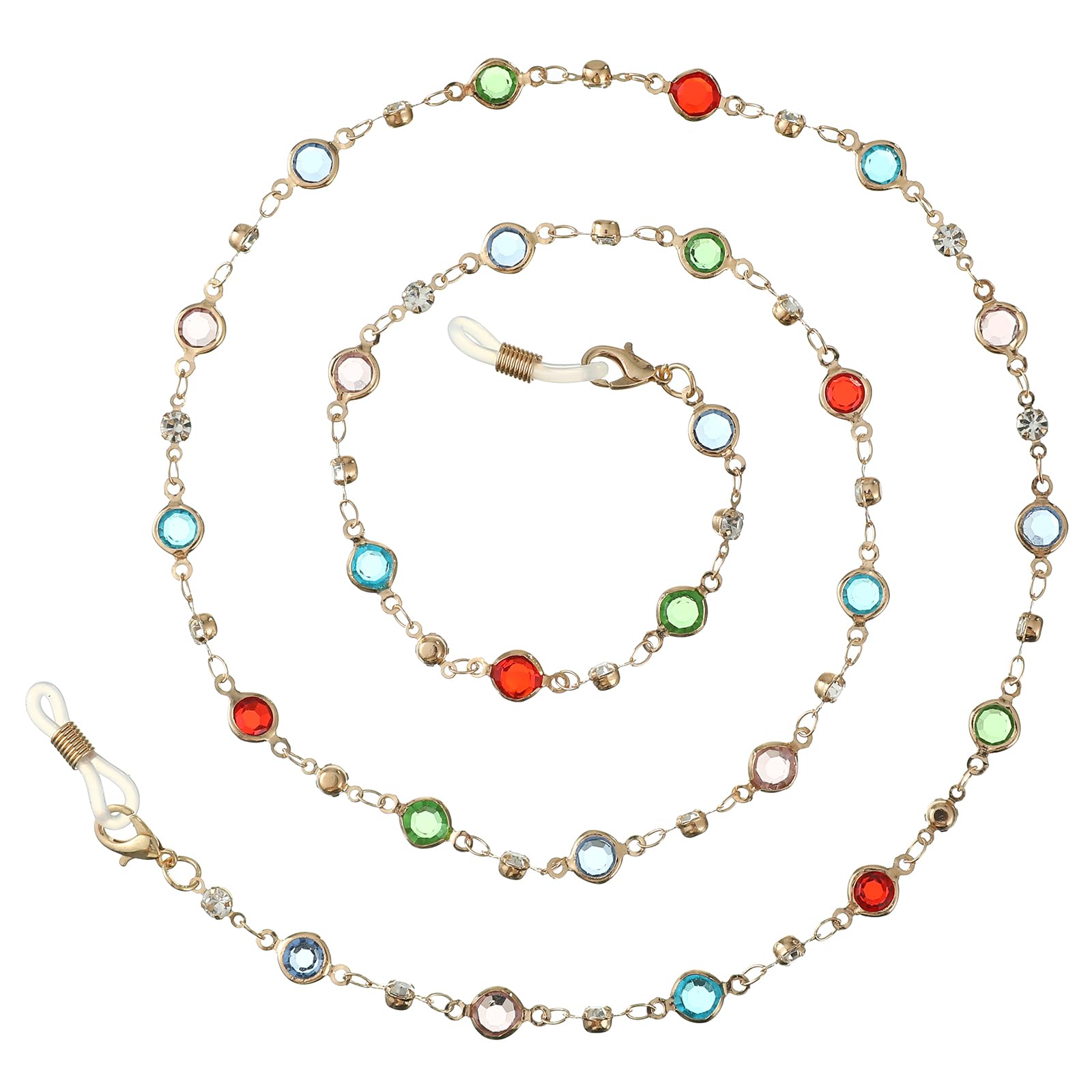 Brillenkettenhalter, Perlenhalskordel für Lesebrillen und Sonnenbrillen, Frauen und Mädchen
