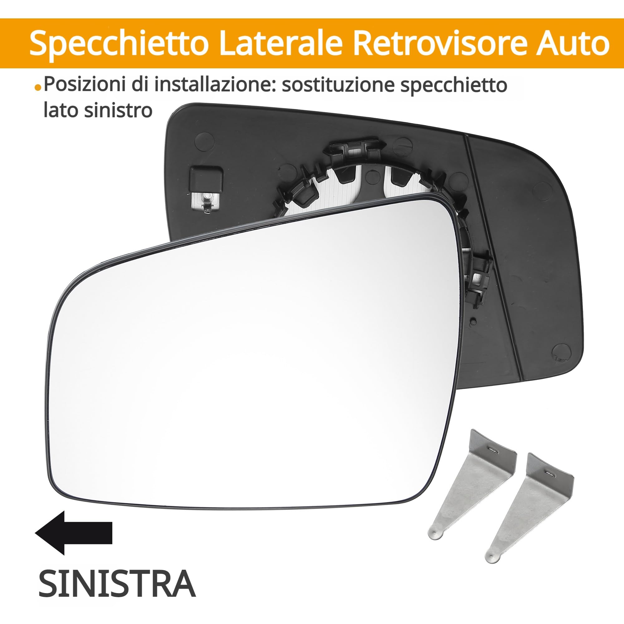 A ABSOPRO Retrovisore Riscaldato Per Opel Zafira B 09-14 1Pc